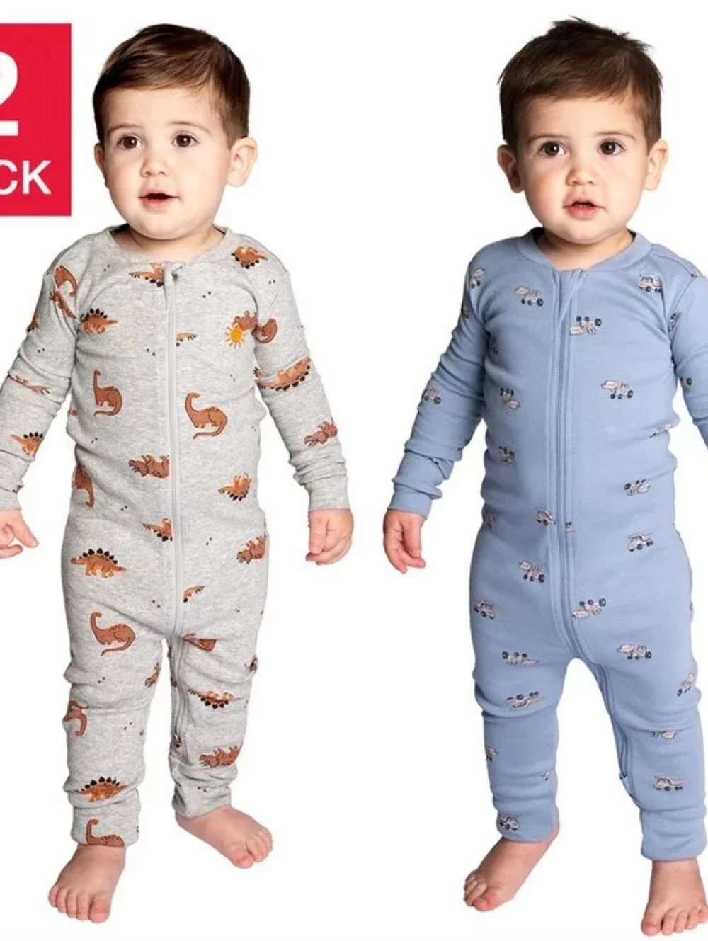 Pekkle Baby 2-pack Cotton Sleepers